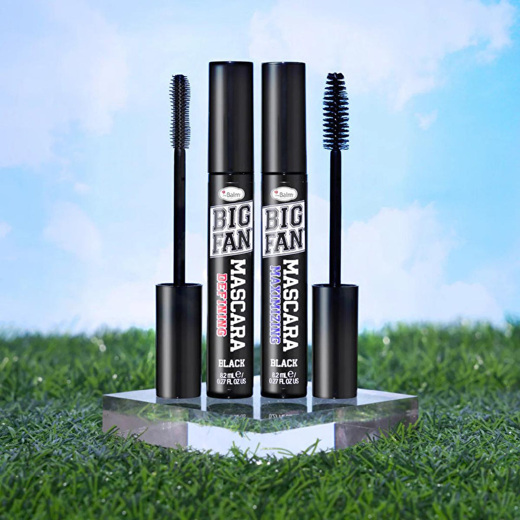 theBalm Big Fan Defining Mascara: Xtra-Lush Brush for Volumizing & Long-Lasting Eyelash Enhancement – Achieve Dramatic, Thick Lashes All Day.