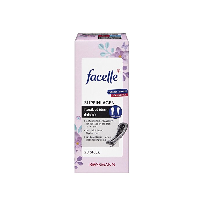 Face Thread Slip Black Daily Pad 28 pcs