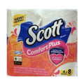Scott ComfortPlus Toilet Paper, Double Roll, 4 Rolls, Bath Tissue