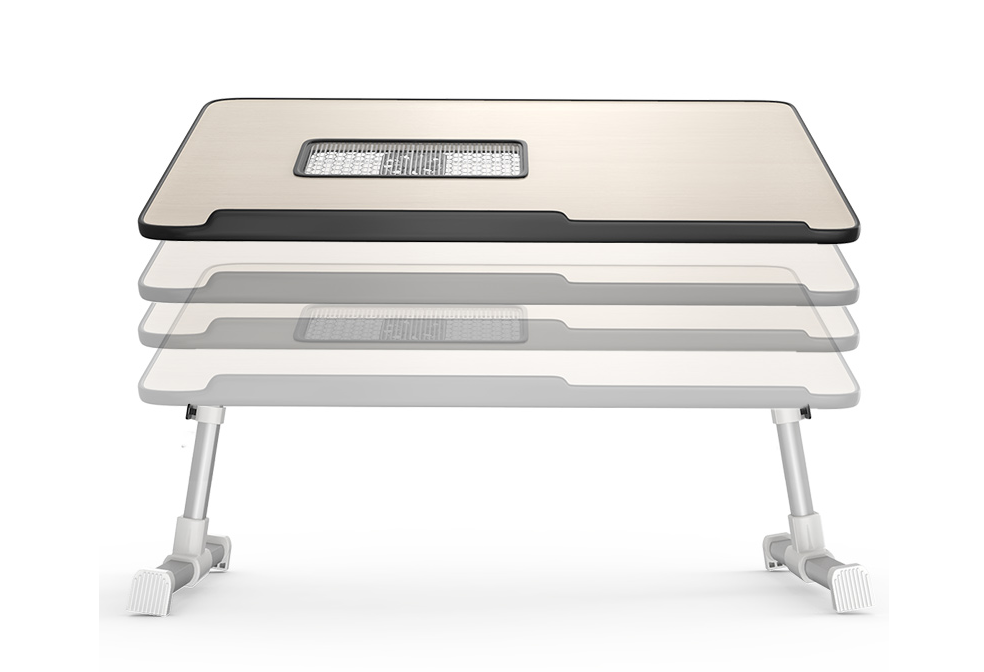 Adjustable Foldable Laptop Desk Stand for Bed and Standing