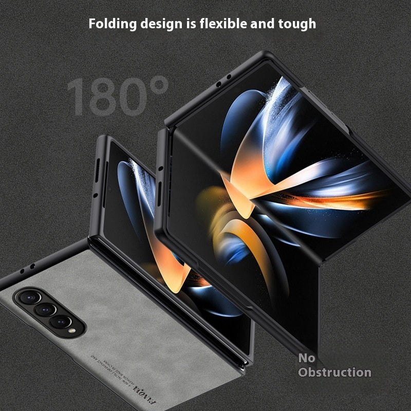 Applicable To Z Flip6 Phone Case Foldable Screen Sheepskin Pattern