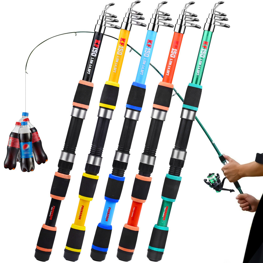 Tossing Casting Rods Fishing Wheel Fishing Rod Combination Suit