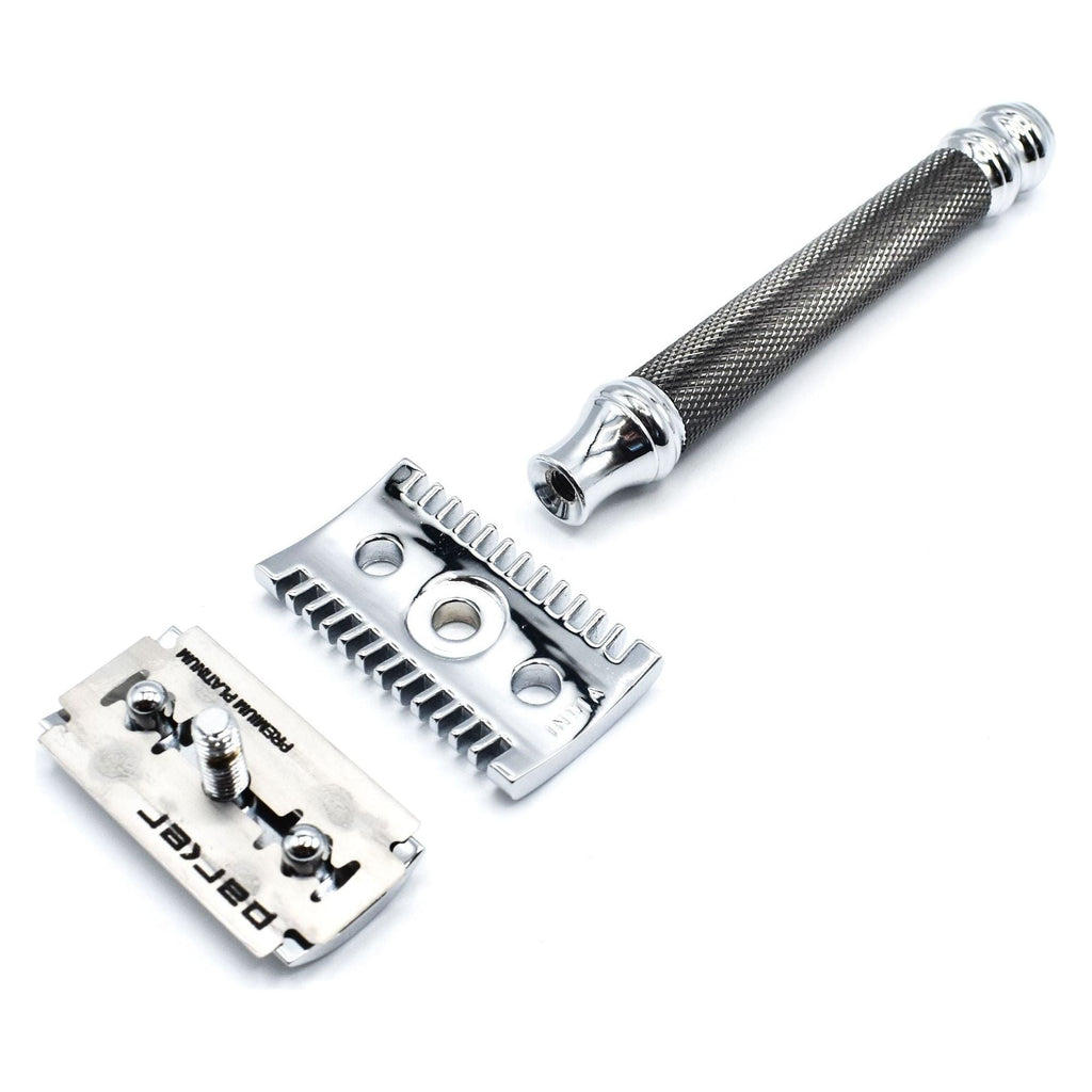Parker 26C Open Comb Graphite Handle Safety Razor