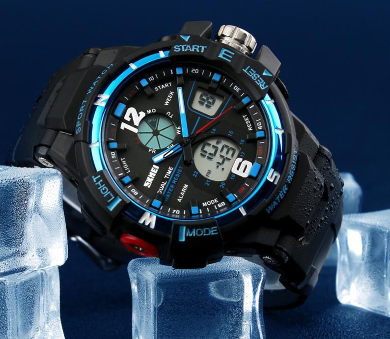 Fashion Digital Army Military Watch Mens Sports  Wristwatch  Shock Resist Clock Quartz Watch Waterproof 50M