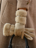 Driving Gloves With A Fleece Lining For Extra Warmth And Insulation