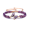 Light Luxury Butterfly Pendant Woven Bracelet