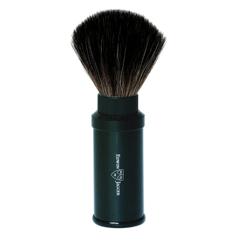 Edwin Jagger Synthetic Travel Shaving Brush Black 21M536