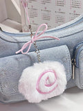 Cute Fish Board Plush Doll Keychain