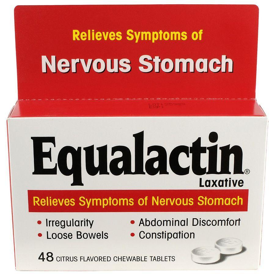 Equalactin® Laxative 500 mg Citrus Chewable Tablet, 48 EA