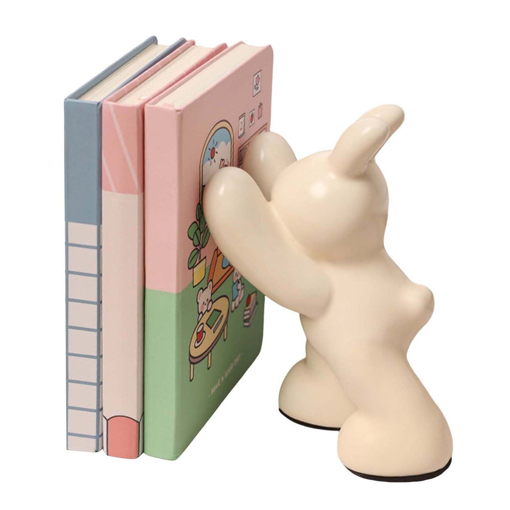 Animal Figurine Ceramic Bookends – Decorative CD & DVD Holders