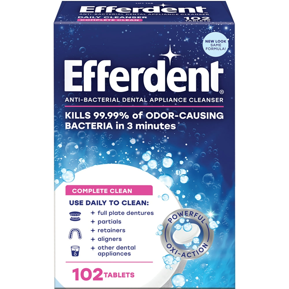 Efferdent® Complete Clean Tablet, 102 EA