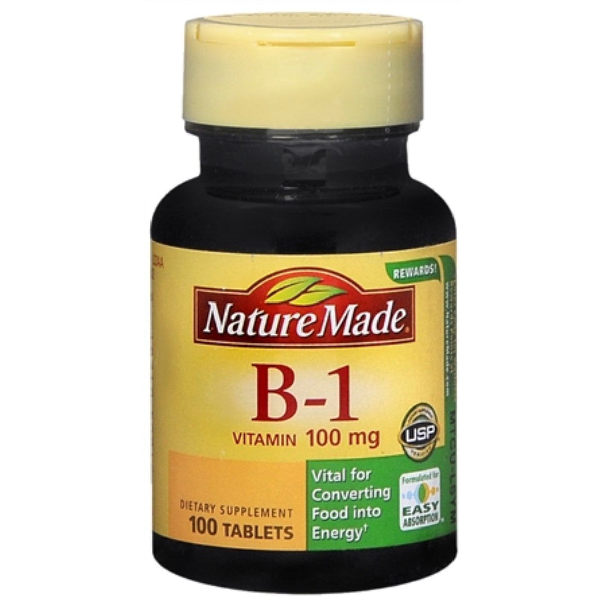 Nature Made Vitamin B-1 100 Mg Dietary Supplement Tablets