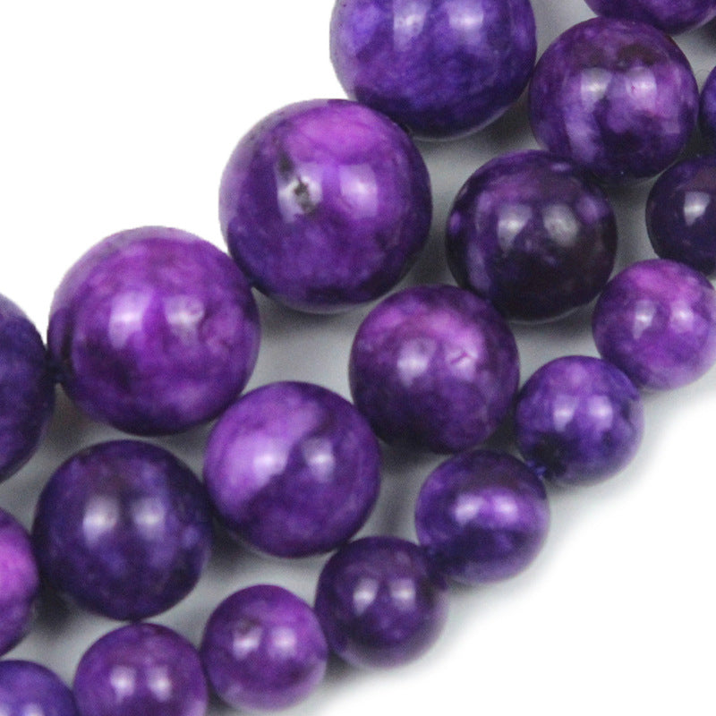 Charoite Chalcedony Stone Scattered Beads Diy Handmade Beaded