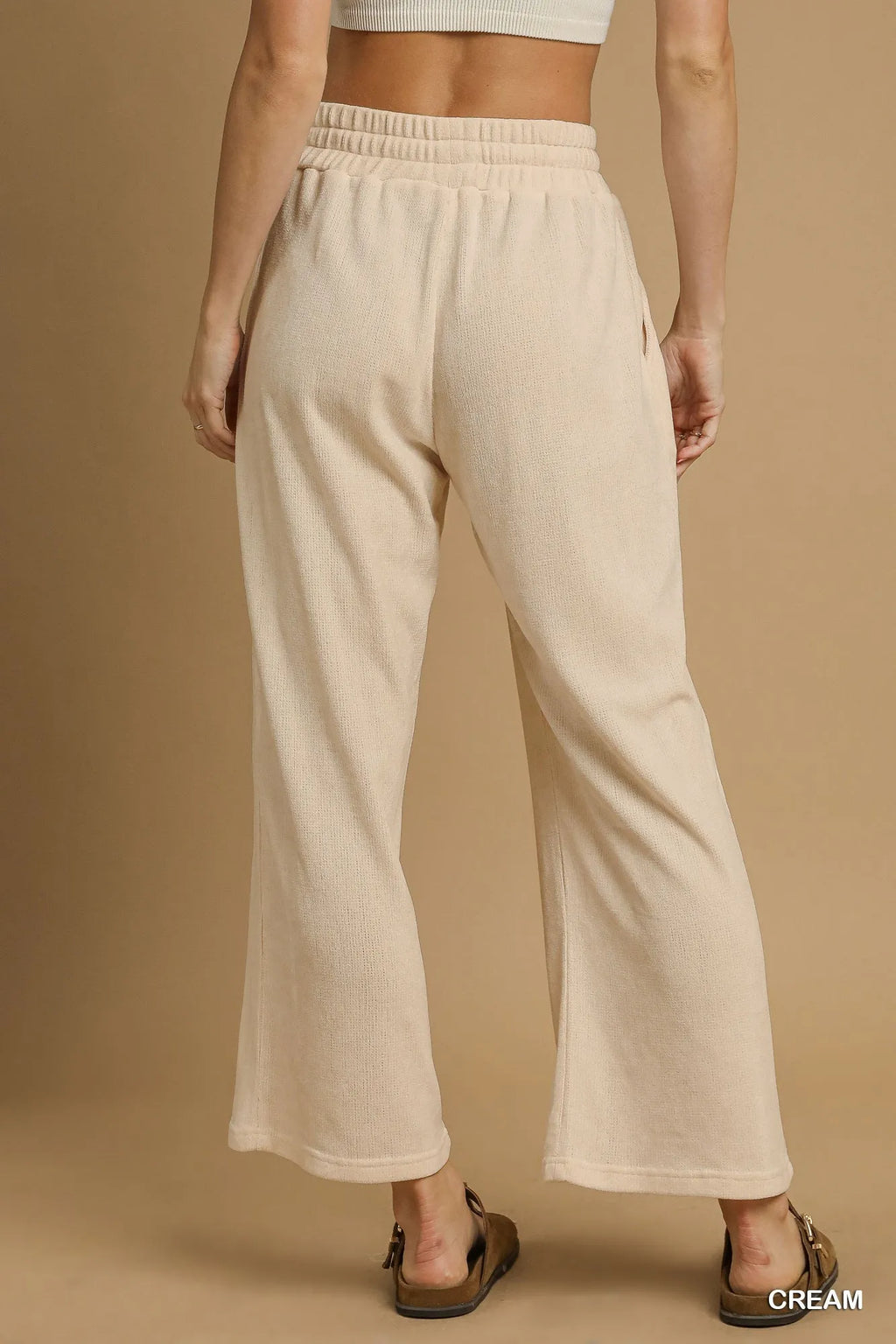 Umgee Drawstring Wide Leg Pants