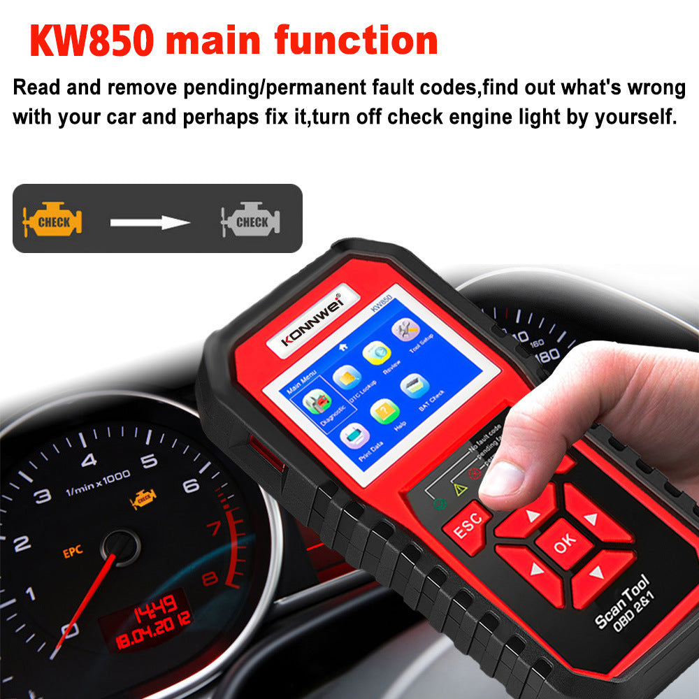 KW850 OBD2 Car Code Reader