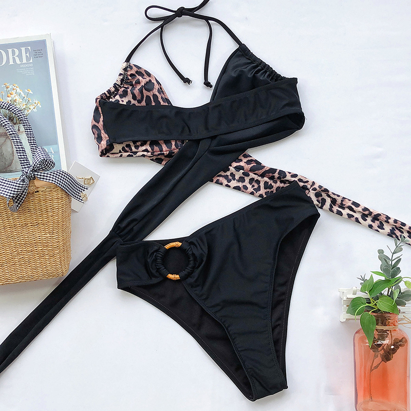 Fashion Bikini Set One Shoulder Women's Swimsuits High Waist Bright Color Swimwear Women Rings Ribbed Bikinis Women's Ribbed O-Ring String Bikini Swimsuit Comfortable Swimwear Two Pieces Bathing Suit