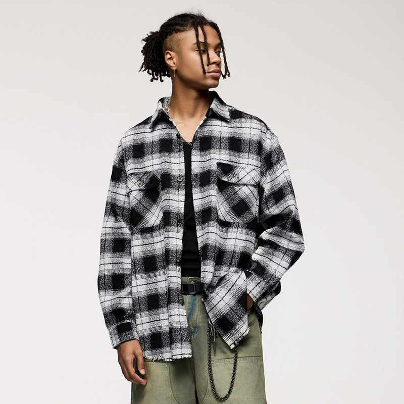 American Plaid Workwear Shirt Coat Shirt