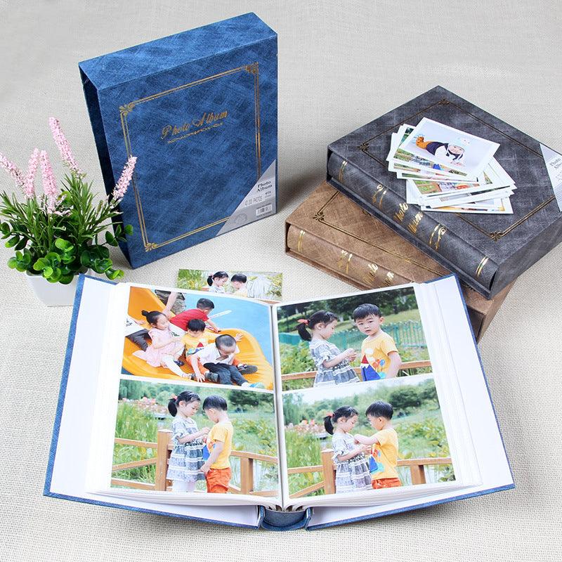 6 Inch Photo Album Holder 6 Inch Boxed Wedding Album Family Record DIY Photo Albums Birthday Gift Family Scrapbook Albums Family Anniversary Gift For Couple