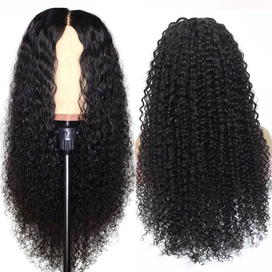 Fashionable Synthetic Headband With Black Long Curly Hair