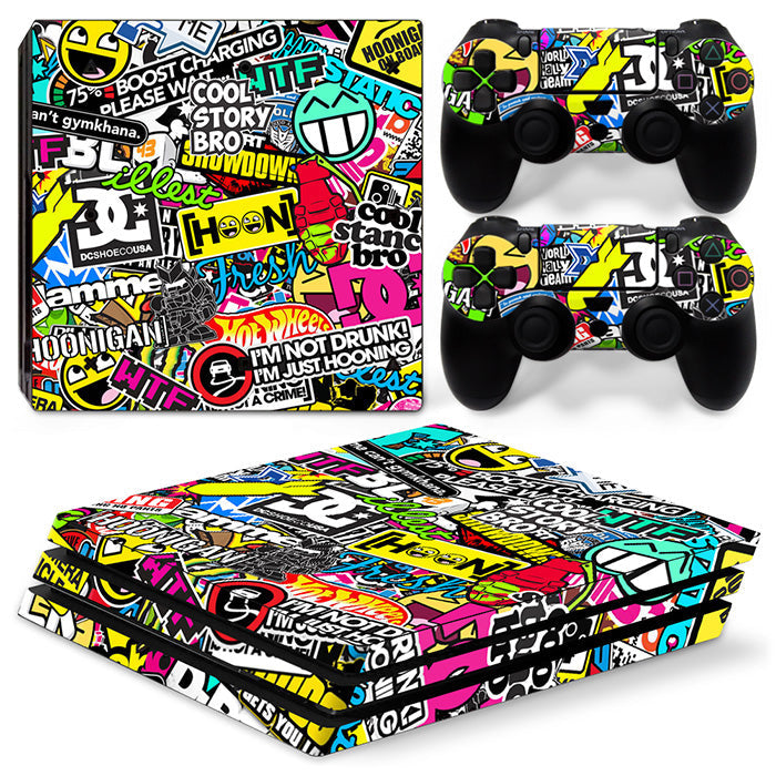 Fashionable Cartoon Console Film Sticker Hipster Personality Style