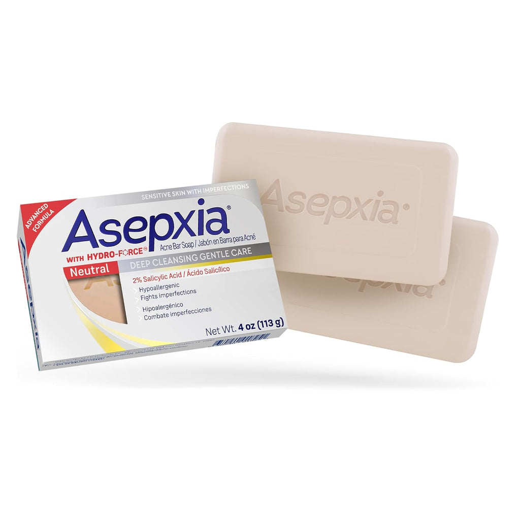 Asepxia Acne Treatment Neutral Hypoallergenic Bar Soap 4 oz