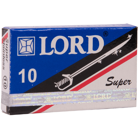 Lord Super Stainless Double Edge Razor Blades, 10 Blades