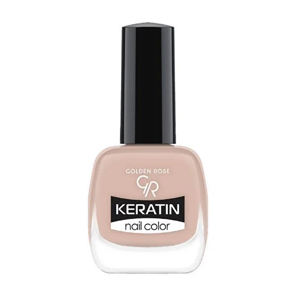 Golden Rose Keratin Nail Polish - Long Lasting, Nourishing Nail Color for Salon-Quality Finish at Home