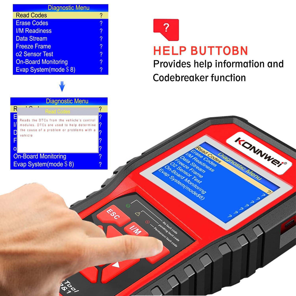 KW850 OBD2 Car Code Reader