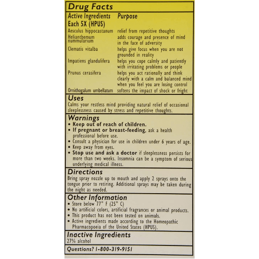 Bach Flower Remedies Rescue Sleep 0.25 oz