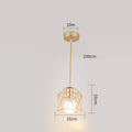 Wrought Iron Small Lamps And Lanterns Simple Post-modern Personality And Creativity