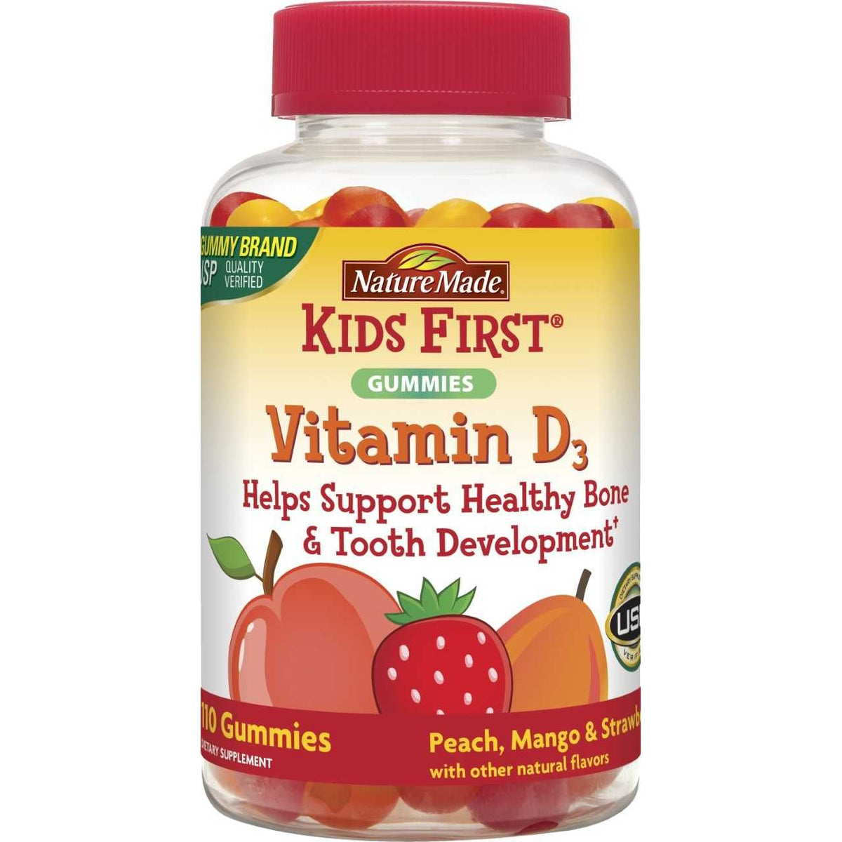 Nature Made Kids First Vitamin D3 110 Gummies