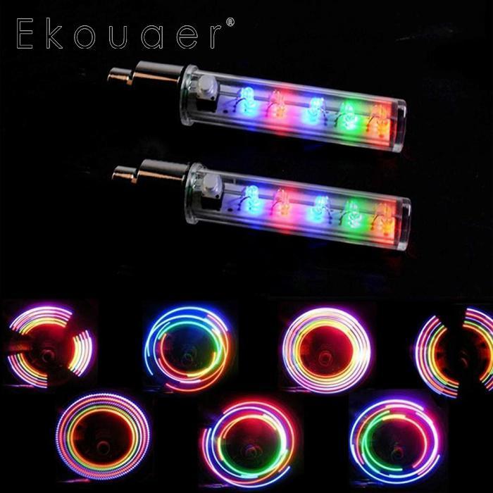 Waterproof 5-LED Bike Valve Lights