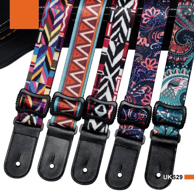 Thermal Transfer Printing Ukulele Color Small Guitar Belt