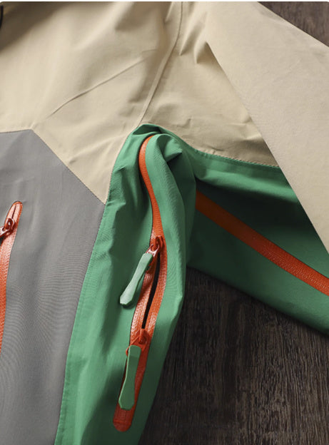 Outdoor Rainproof And Waterproof Full Pressure Glue Hard Shell Shell Jacket