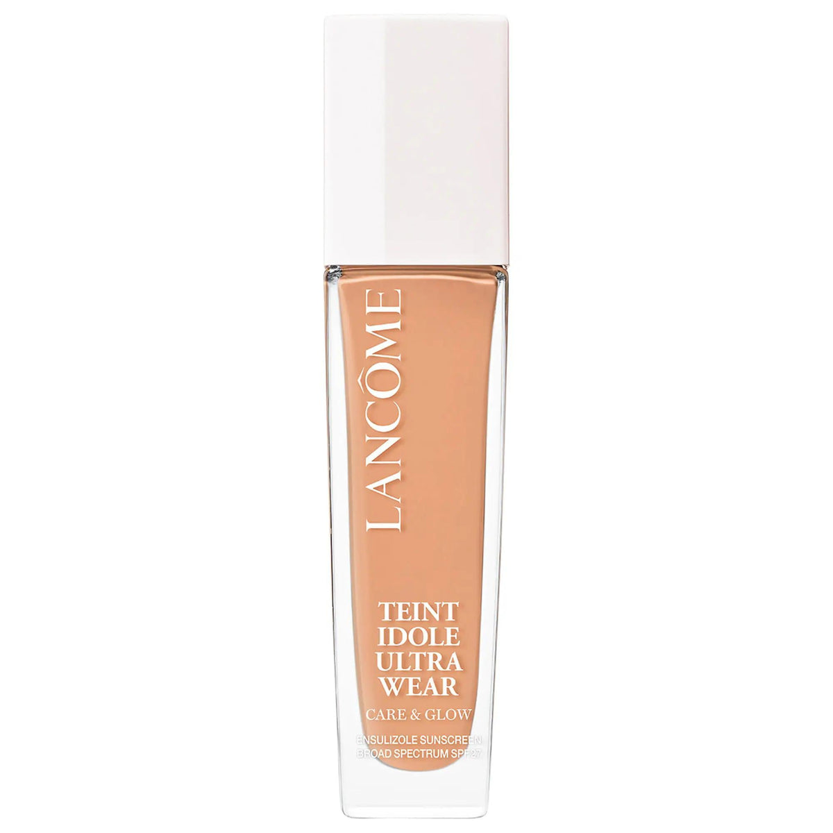Lancôme Teint Idole Ultra Wear Care & Glow Foundation: 24H Hydration, Natural Glow, Medium Coverage, SPF 27, Hyaluronic & Mandelic Acid - Perfect for Sensitive Skin
