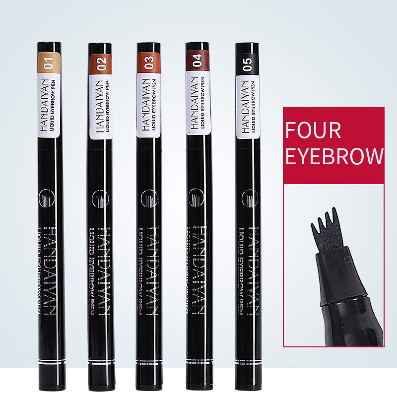 Four-Head Liquid Tattoo Eyebrow Pencil