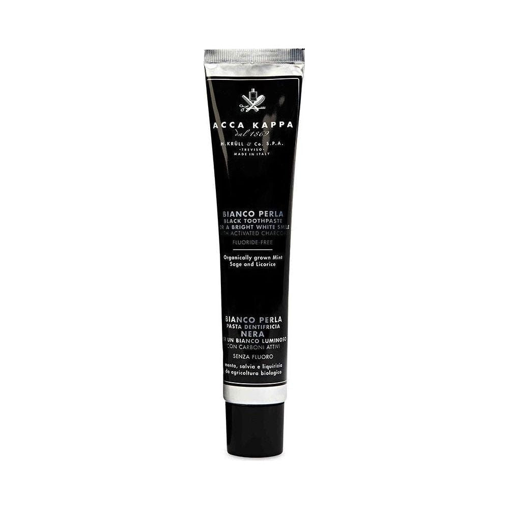 Acca Kappa Blanco Perla Black Toothpaste Fluoride-Free 3.4 Oz
