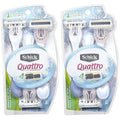 Schick Quattro For Women Disposable Razors, Sensitive Skin