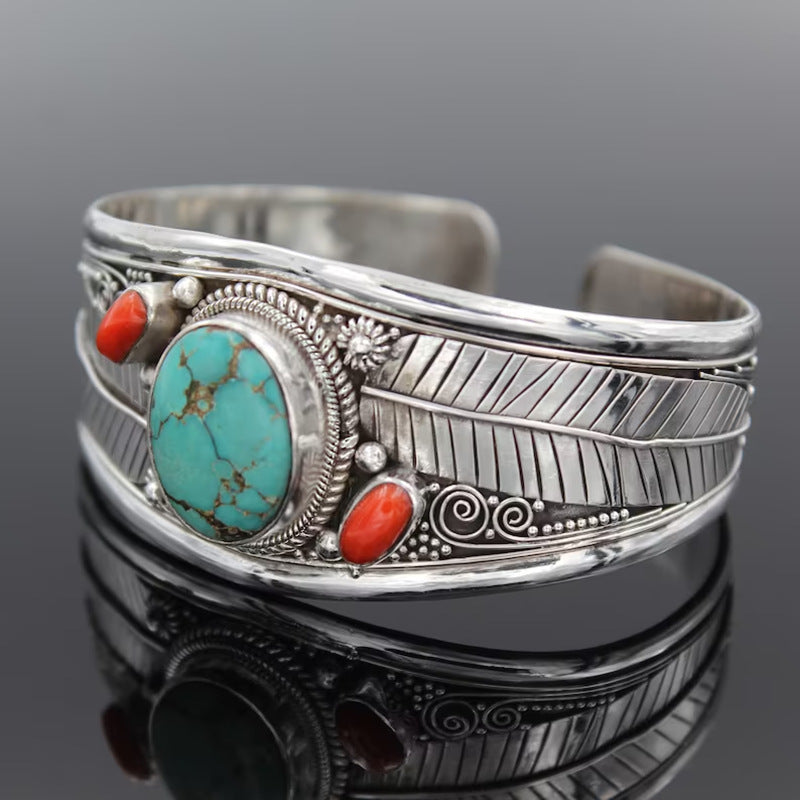 Bohemian Turquoise Vintage Pattern Bracelet