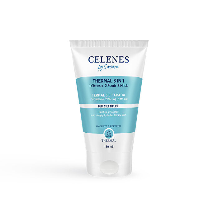 Celenes Thermal 3 in 1 Cleansing Peeling Mask 150ml - Hydrating & Refreshing