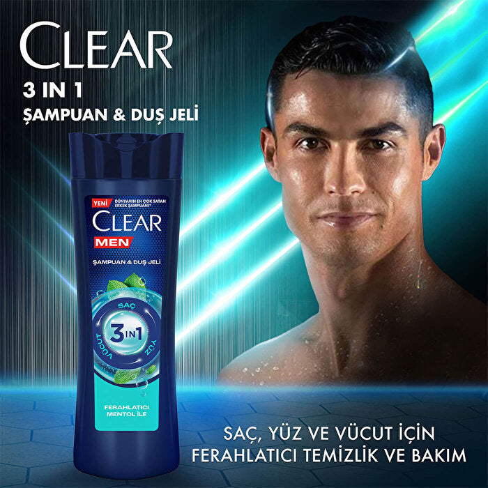 Clear Men Dandruff Care Shampoo - 13.5 Fl Oz | Deep Cleansing