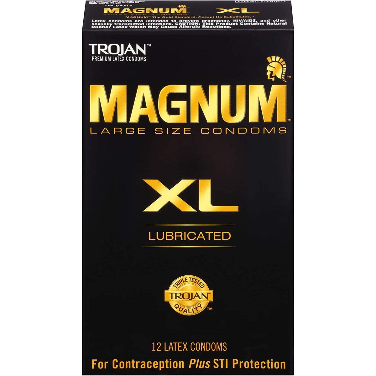 Trojan Lubricated Latex Condoms, Magnum XL, Extra Large