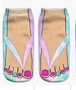 3D-printed Flip-flop Toe Socks