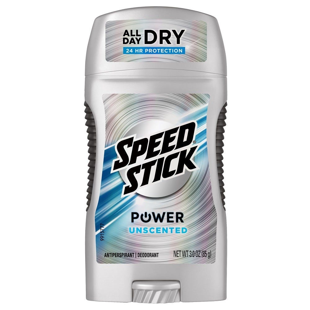 Speed Stick Power Unscented Antiperspirant Deodorant - 3oz