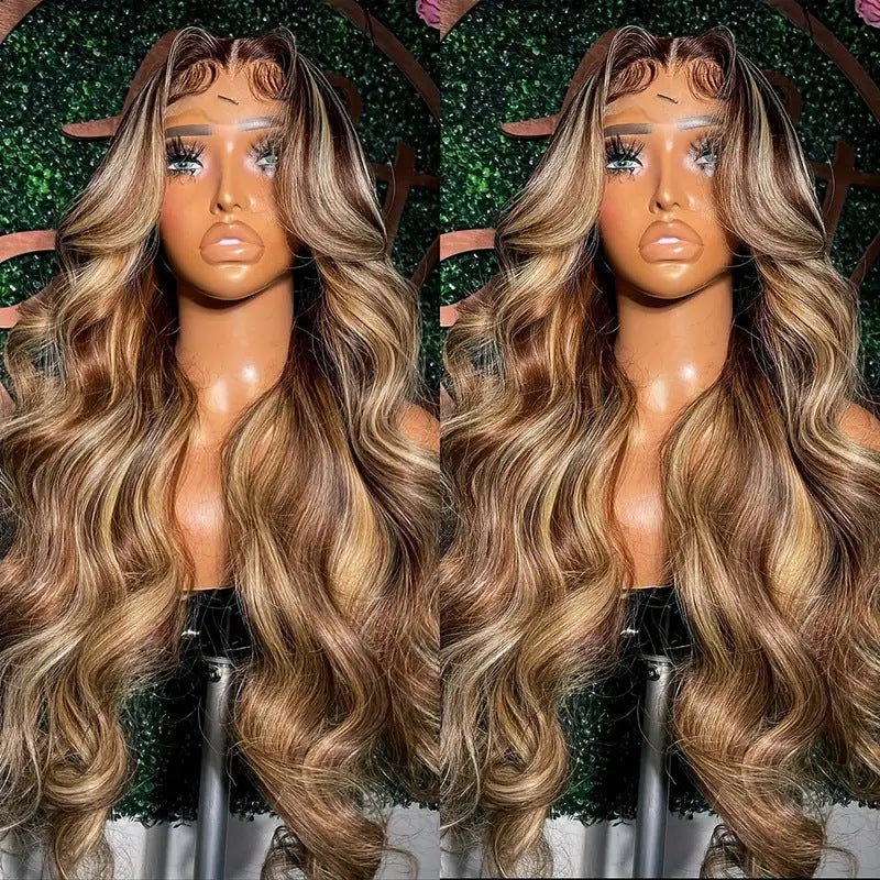 Front Lace Wig Medium Large Wave Long Curly Hair Full-head Wig Style