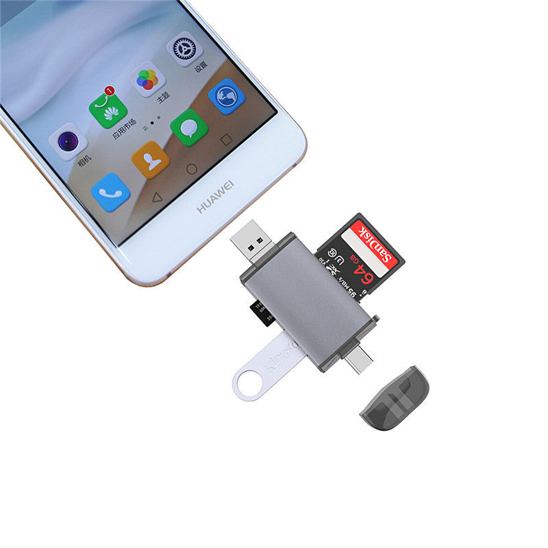 Multi-Function Card Reader for Computer and Mobile