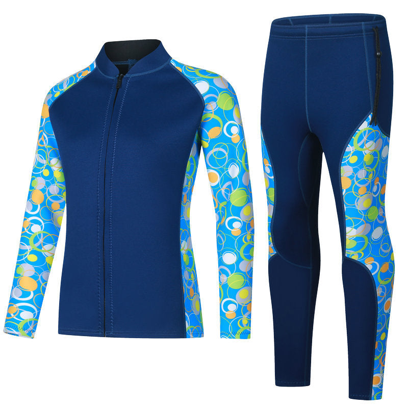 Diving Suit 3mm Split Long-sleeved Long Trousers Snorkeling Swimsuit