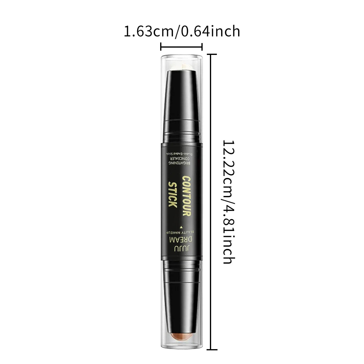 Dual-ended contour stick, facial foundation, concealer, long-lasting dark circles, correcting contour concealer, makeup