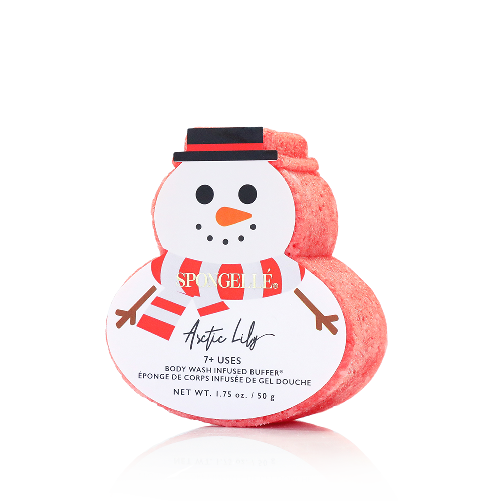 Spongellé Arctic Lily Snowman Body Wash Buffer