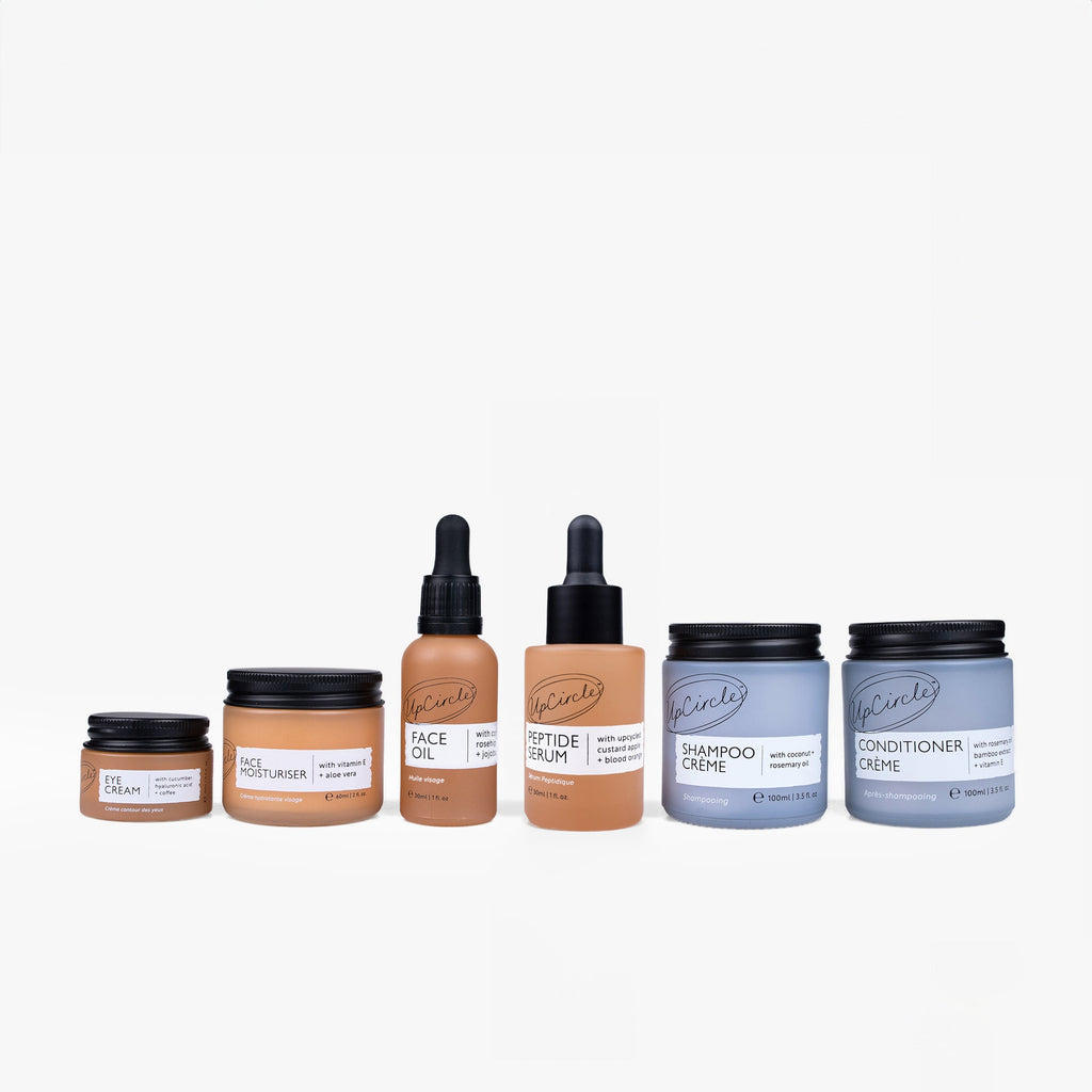UpCircle Skin & Hair Essentials Bundle — 6 Pieces